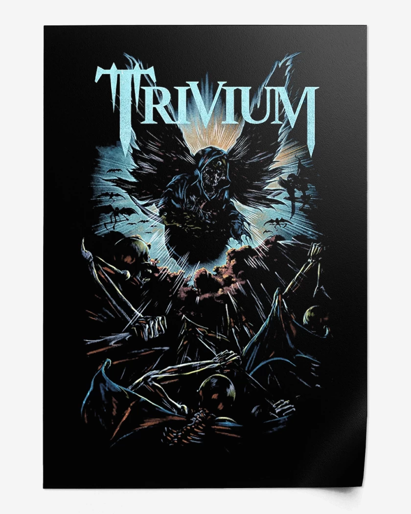 Print Negro de Trivium Muerte