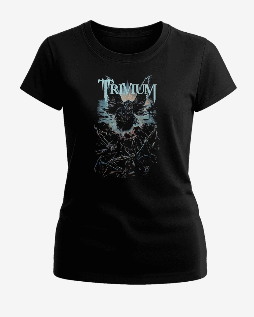 Polera de Mujer Negro de Trivium Muerte