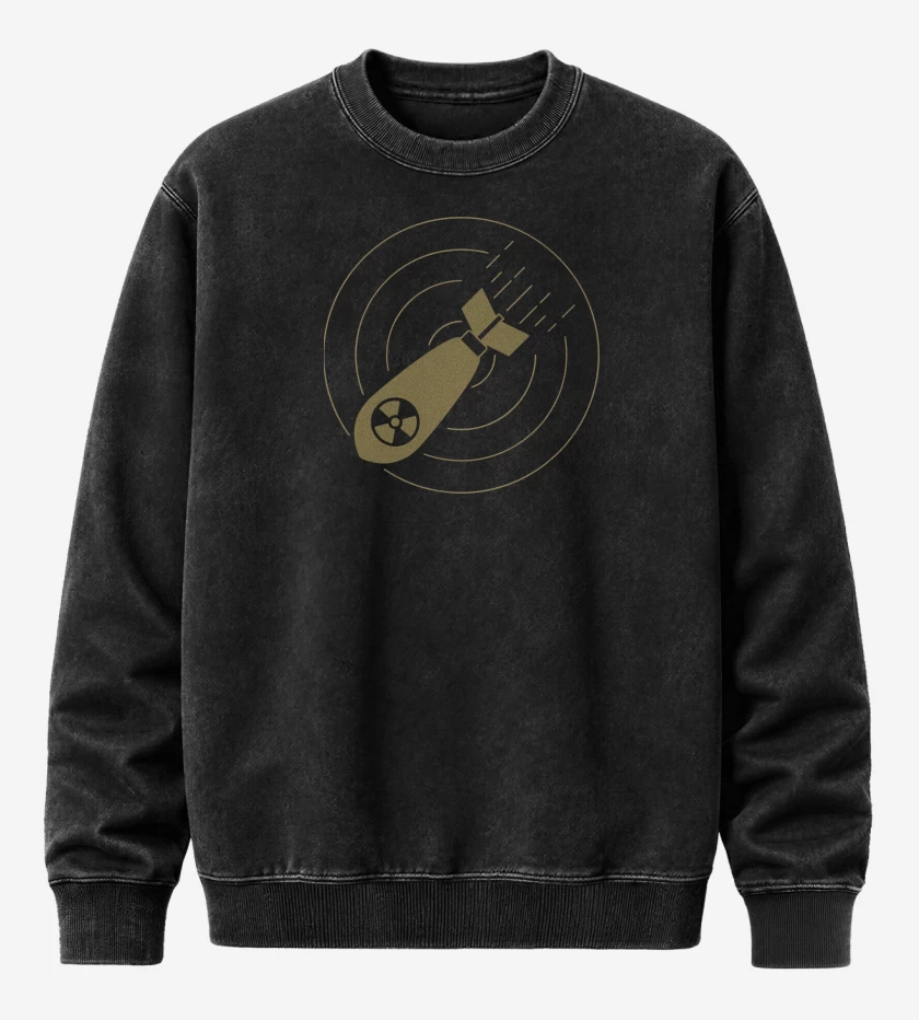 Poleron Polo Acid Wash Negro de Trivium Kill The Poor
