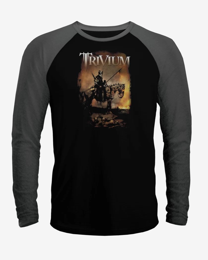 Polera Raglan Negro / Negro Heather de Trivium Cossack