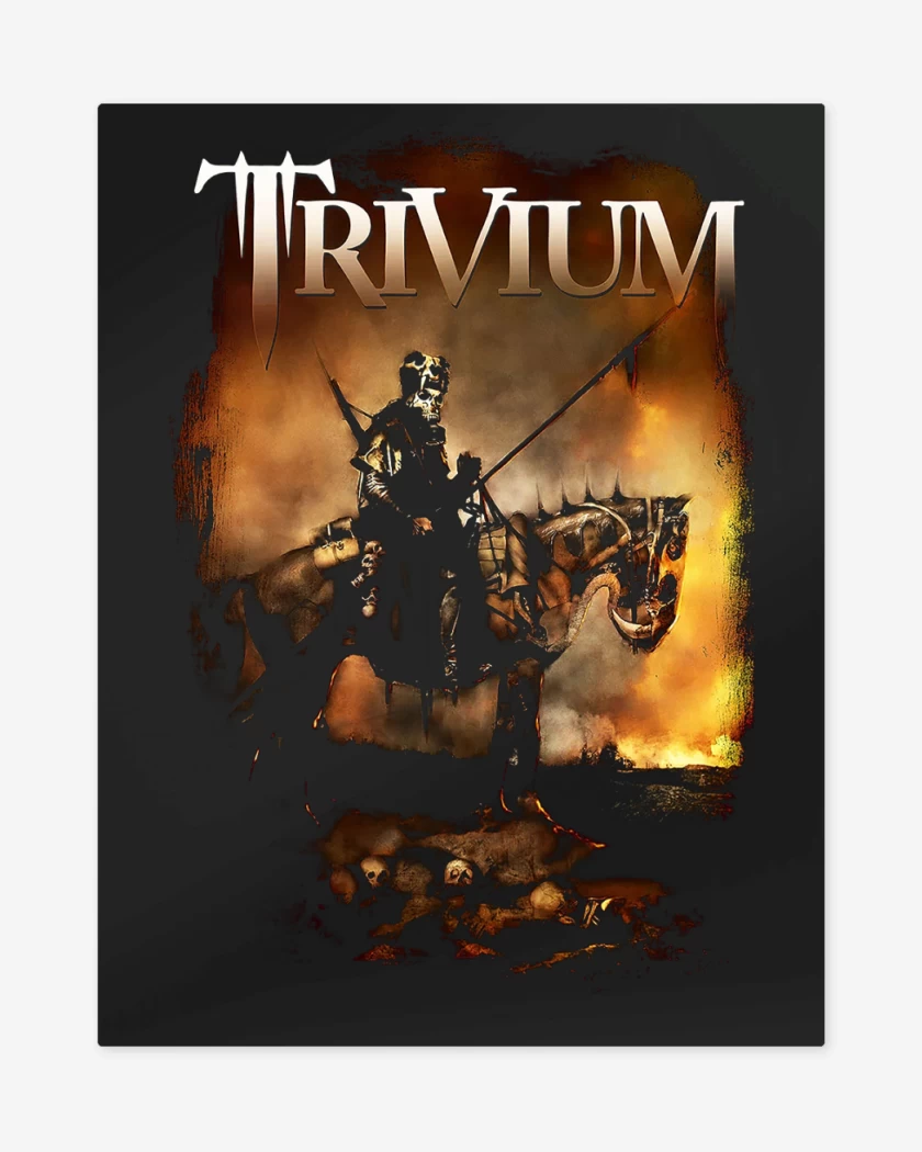Print metalico Negro de Trivium Cossack