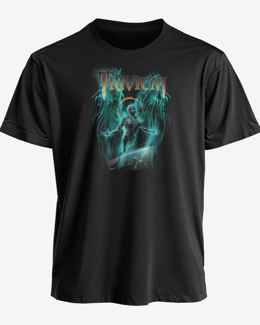 Polera premium Negro de Trivium Angel of Destruction