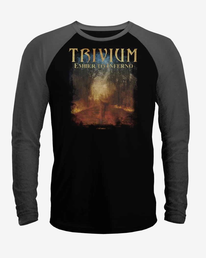 Polera Raglan Trivium Ember to Inferno