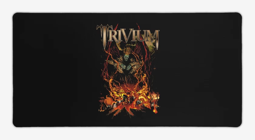 Mouse pad Gamer Negro de Trivium Infierno