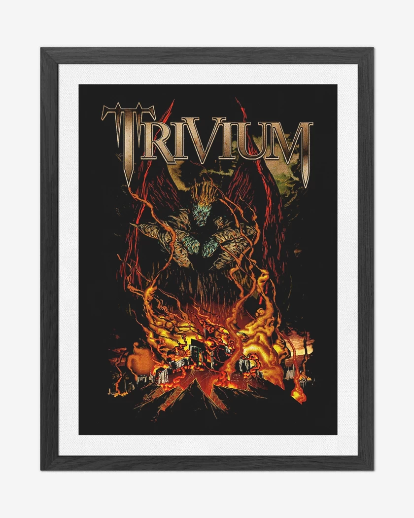 Cuadro decorativo Negro de Trivium Infierno