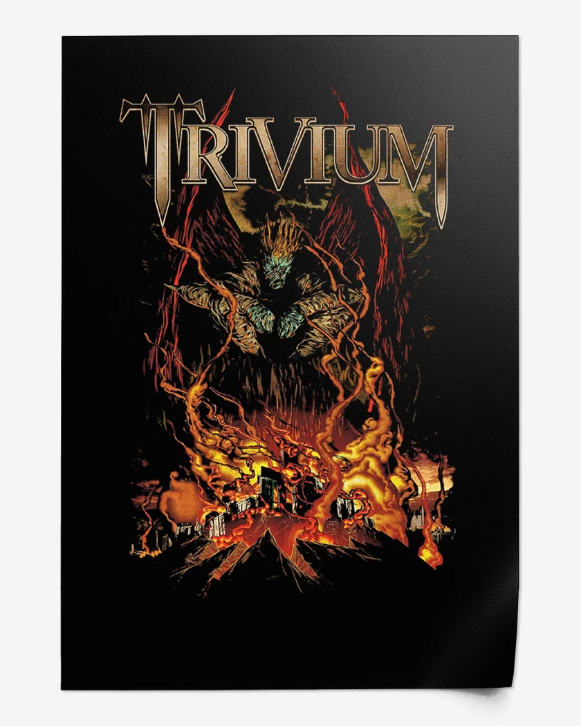 Print Negro de Trivium Infierno