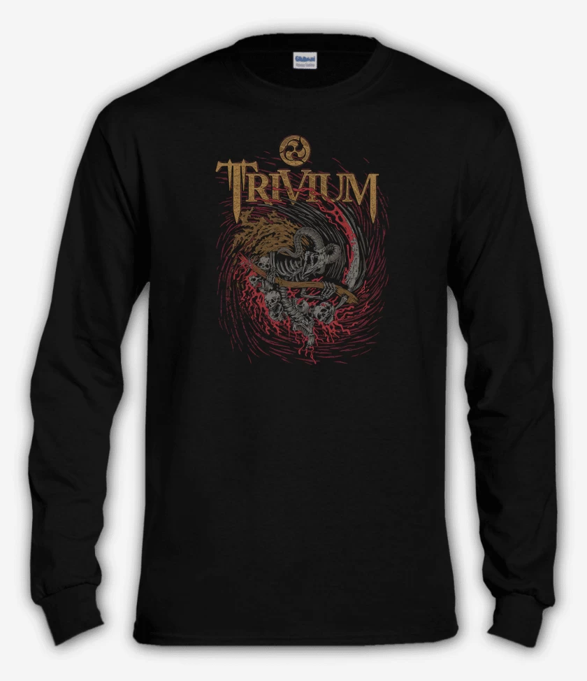 Polera manga larga Negro de Trivium Reaper