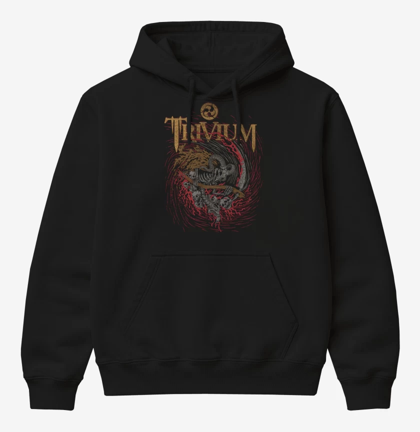 Poleron Canguro básico Negro de Trivium Reaper