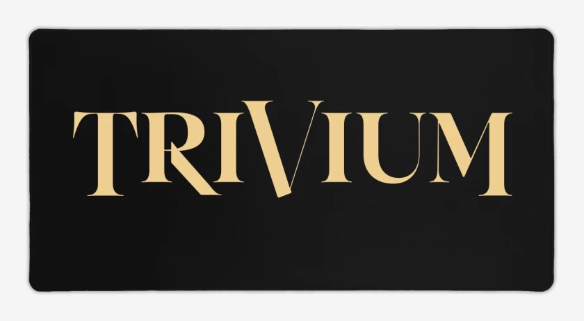 Mouse pad Gamer Negro de Trivium New Logo