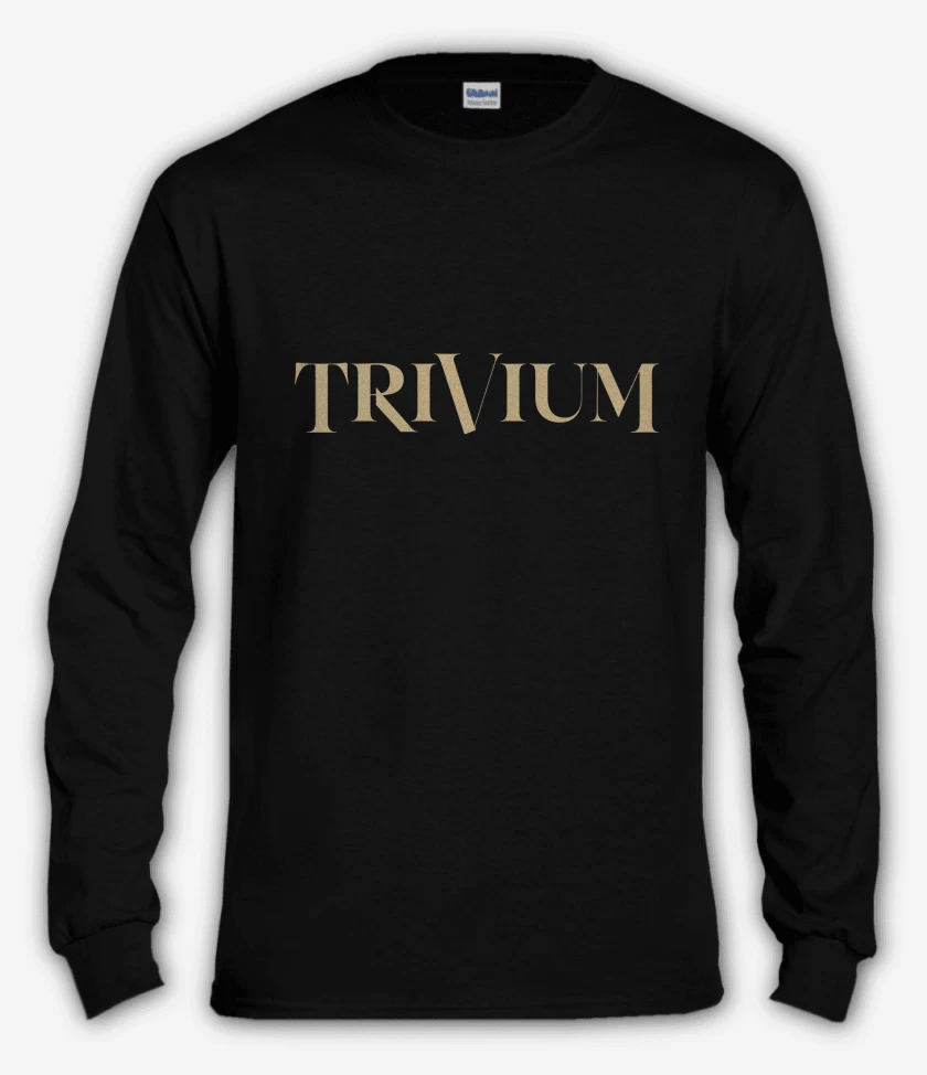 Polera manga larga Negro de Trivium New Logo