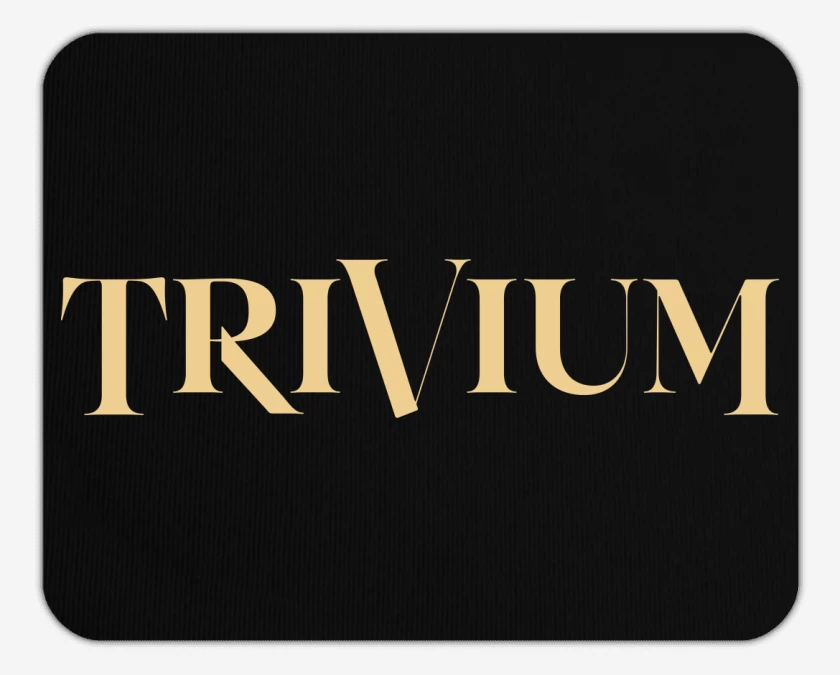 Mousepad Negro de Trivium New Logo