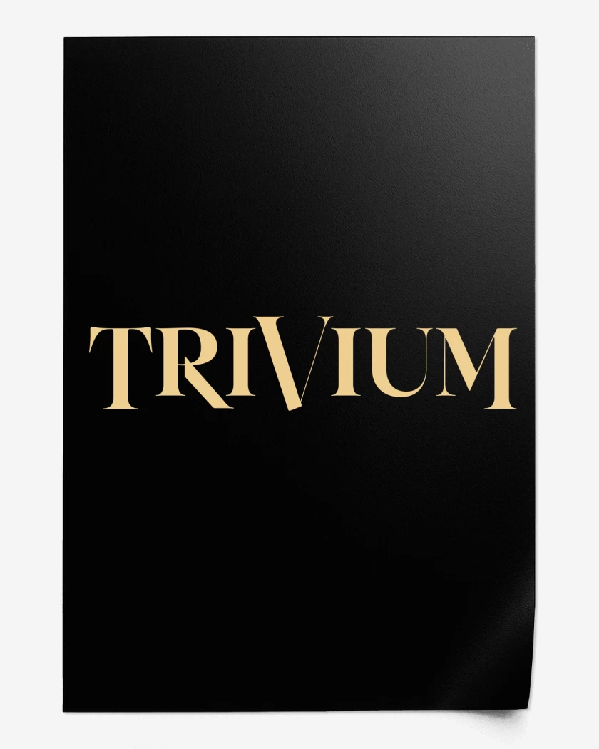 Print Negro de Trivium New Logo