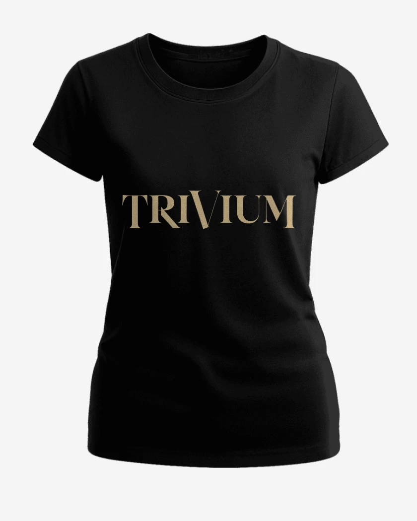 Polera de Mujer Negro de Trivium New Logo