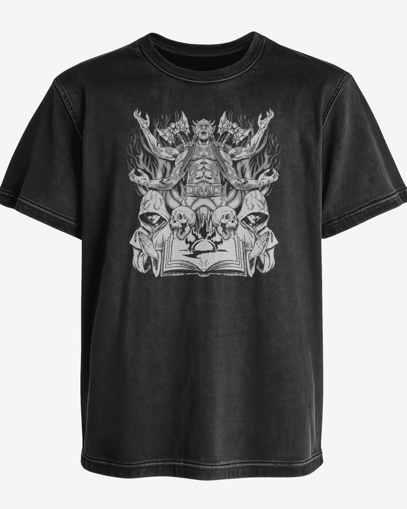 Polera desgastada Negro de Trivium Elder Scroll