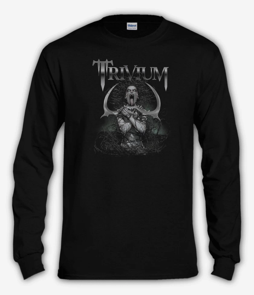 Polera manga larga Negro de Trivium Witch