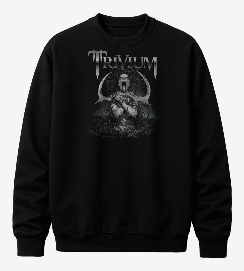 Poleron polo Negro de Trivium Witch