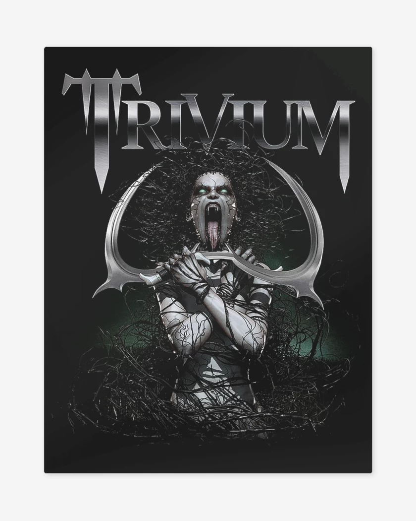 Print metalico Negro de Trivium Witch