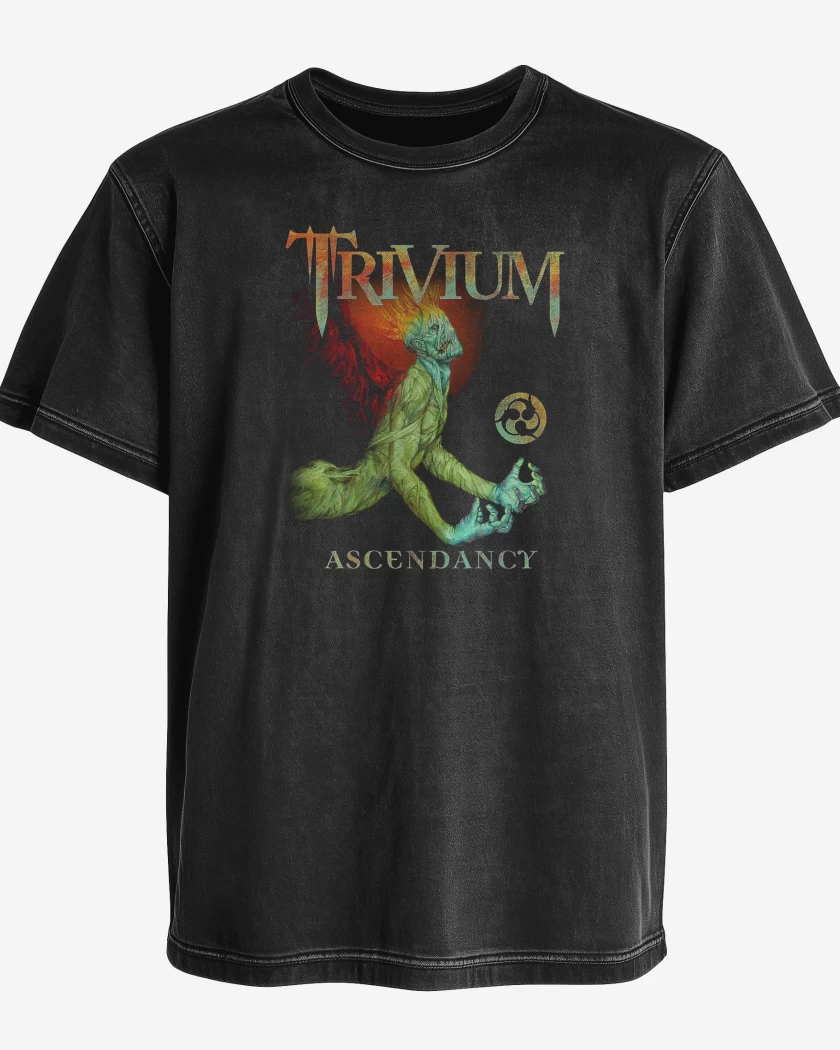 Polera desgastada Negro de Trivium Ascendancy