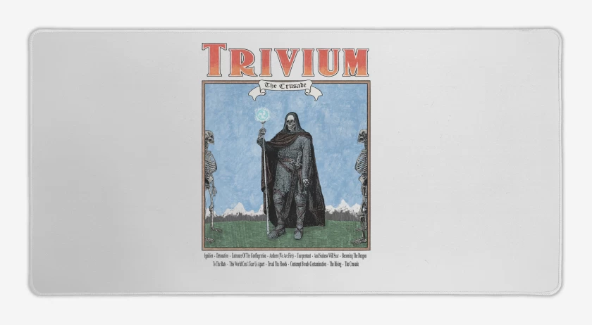 Mouse pad Gamer Blanco de Trivium Crusader I