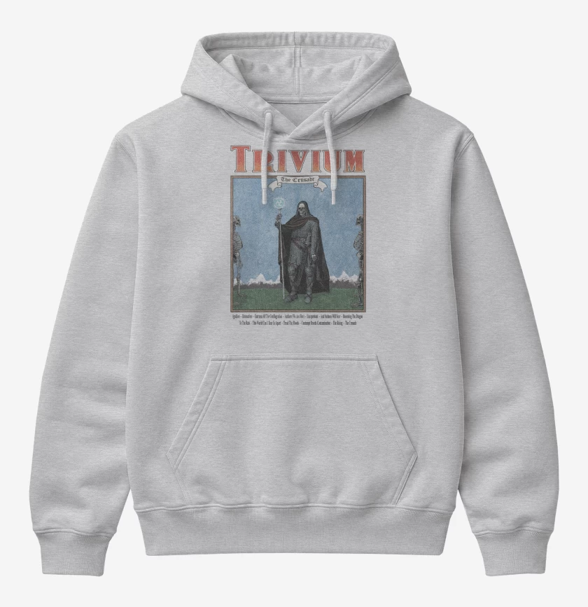 Poleron Canguro básico Gris Melange de Trivium Crusader I