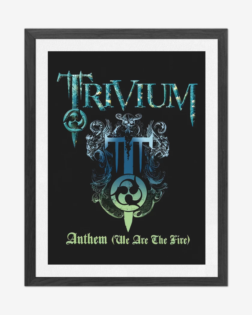 Cuadro decorativo Negro de Trivium Anthem 