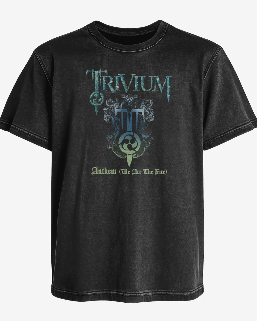 Polera desgastada Negro de Trivium Anthem 