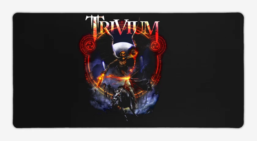 Mouse pad Gamer Negro de Trivium Halloween