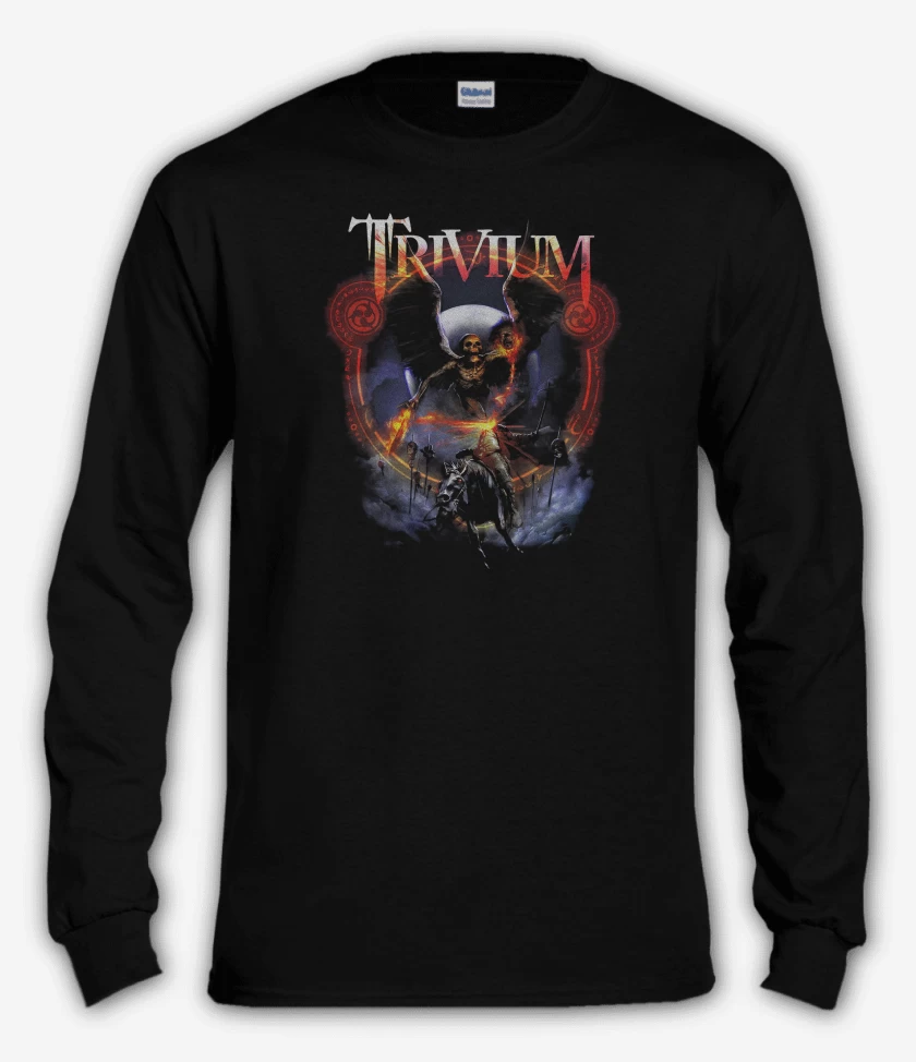 Polera manga larga Negro de Trivium Halloween