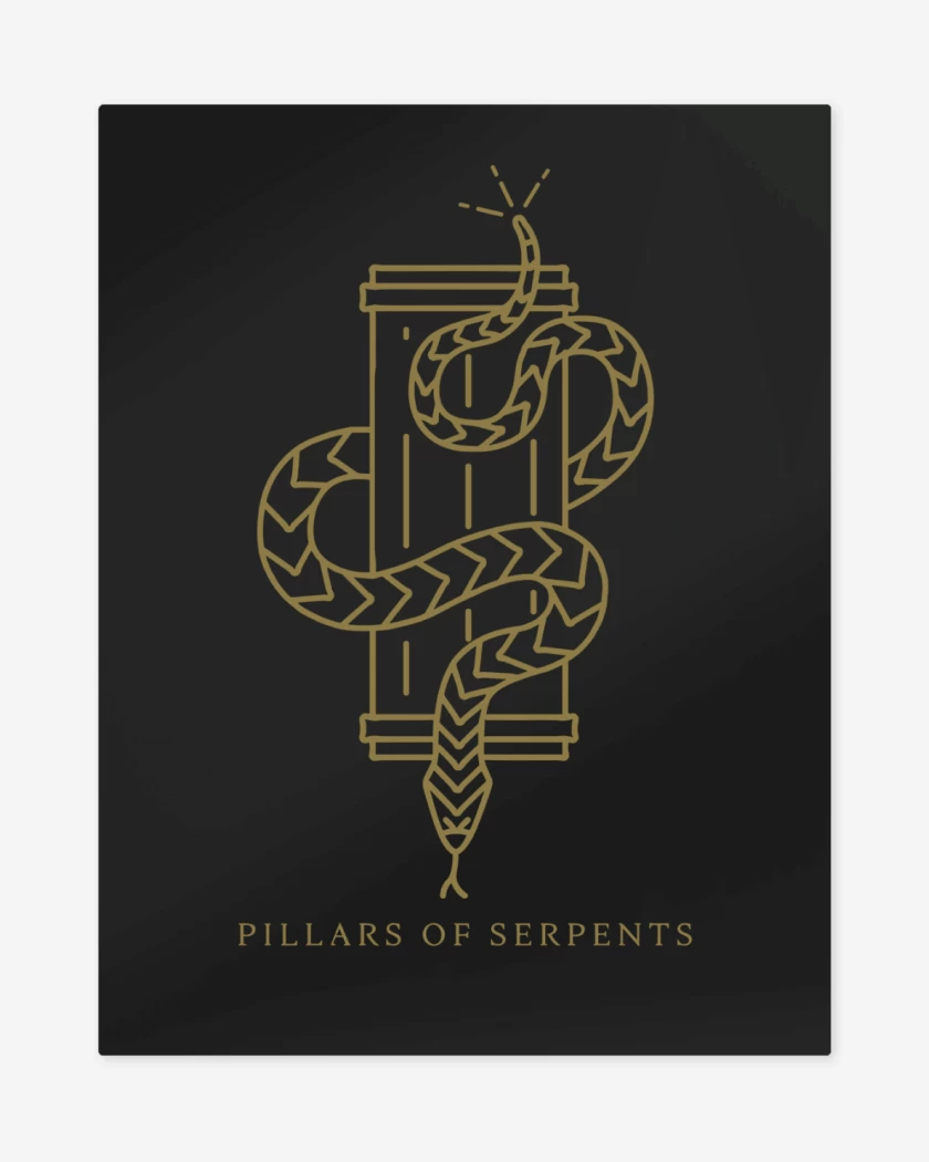 Print metalico Trivium Pillars of Serpents
