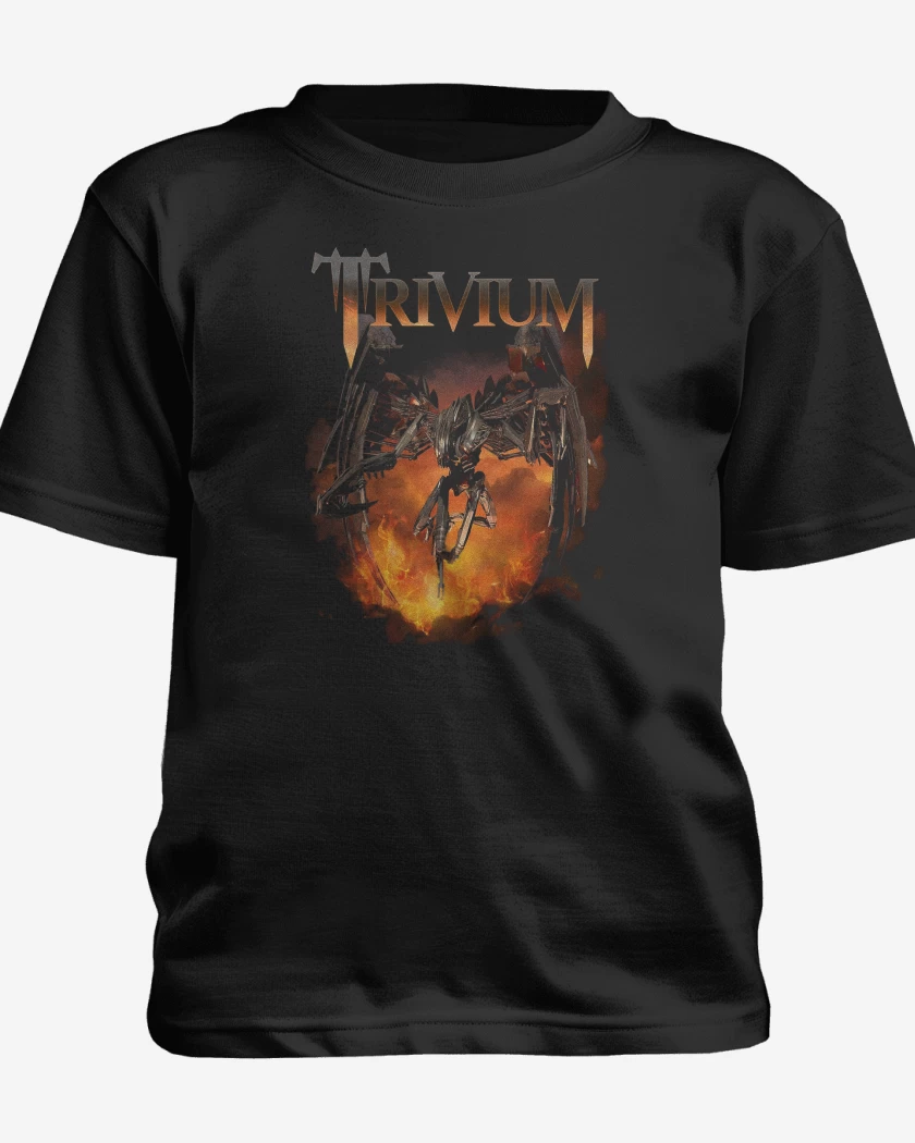 Polera de niño Negro de Trivium Through Flames