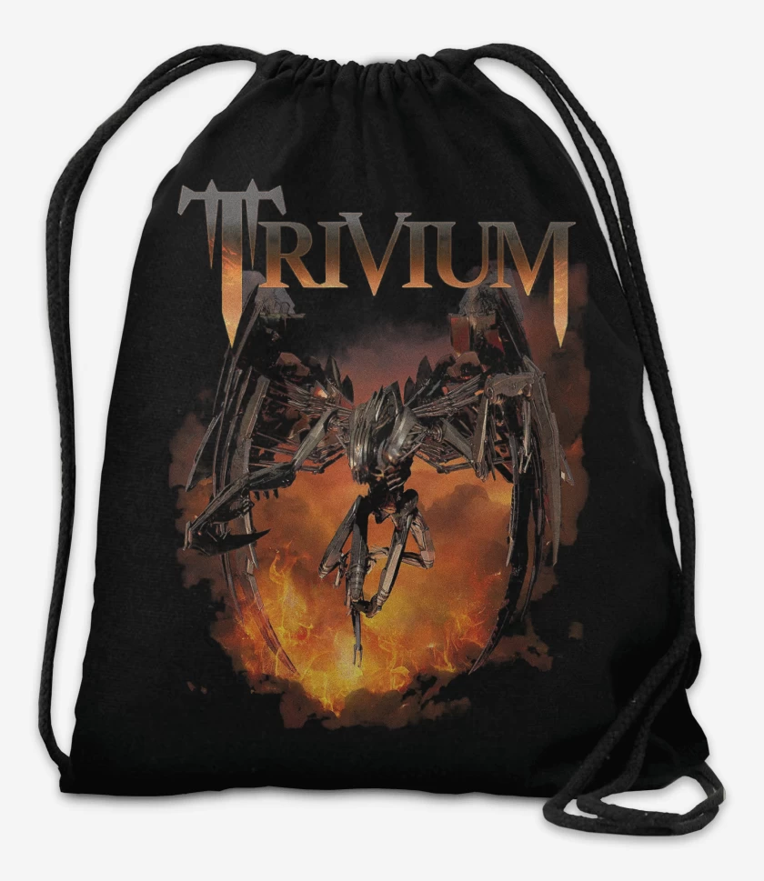 Mochila Negro de Trivium Through Flames