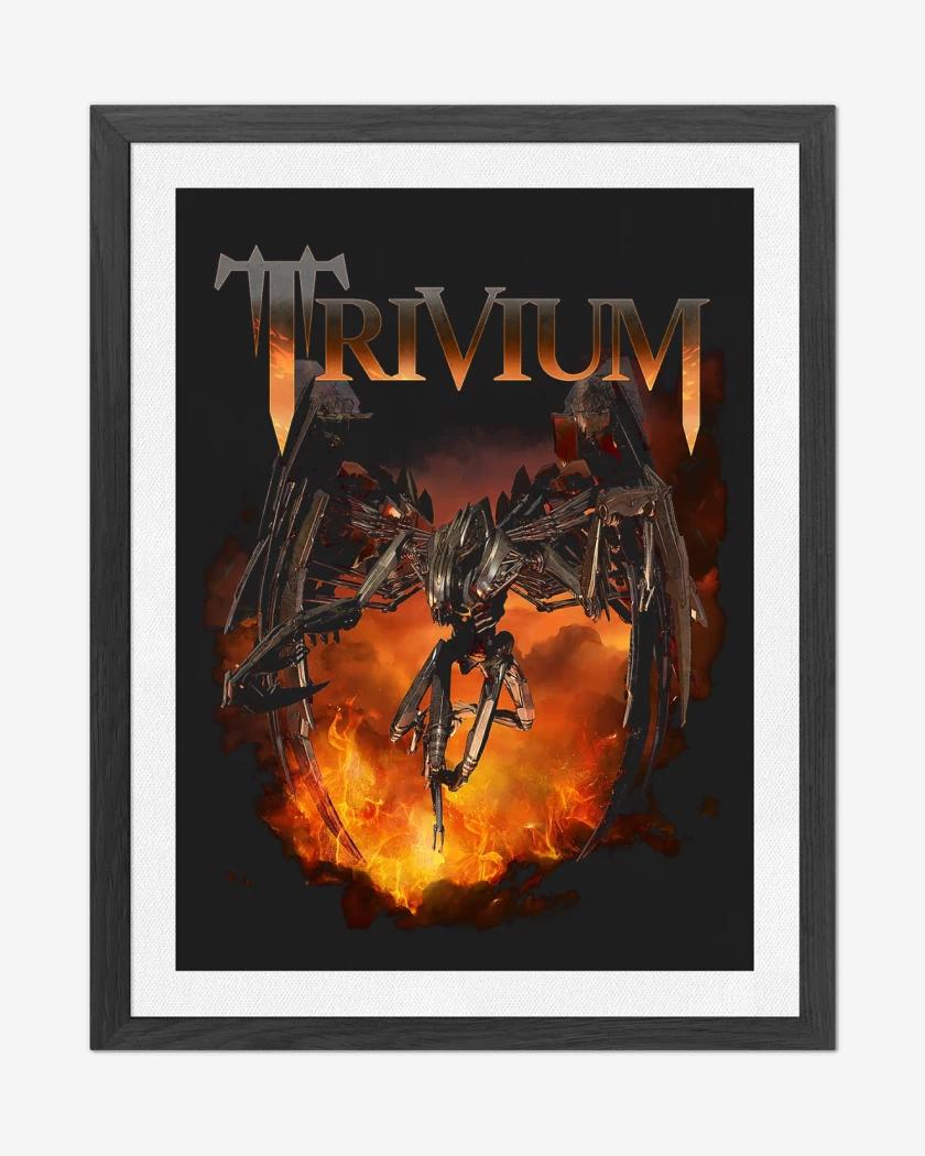 Cuadro decorativo Negro de Trivium Through Flames
