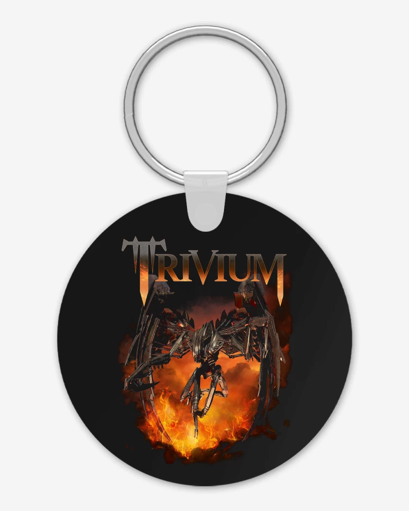 Llavero Negro de Trivium Through Flames