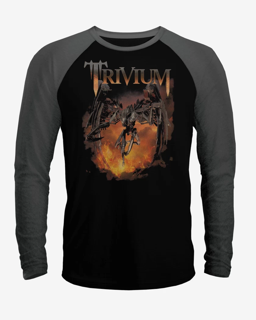 Polera Raglan Trivium Through Flames