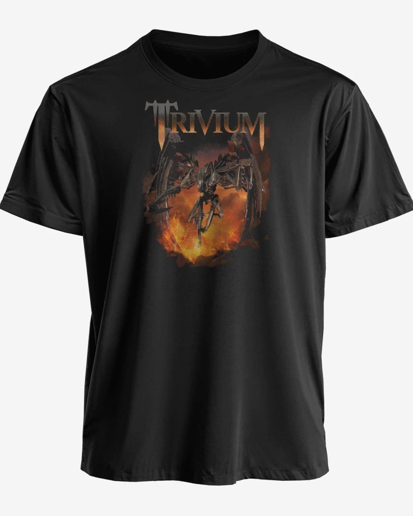 Polera premium Negro de Trivium Through Flames