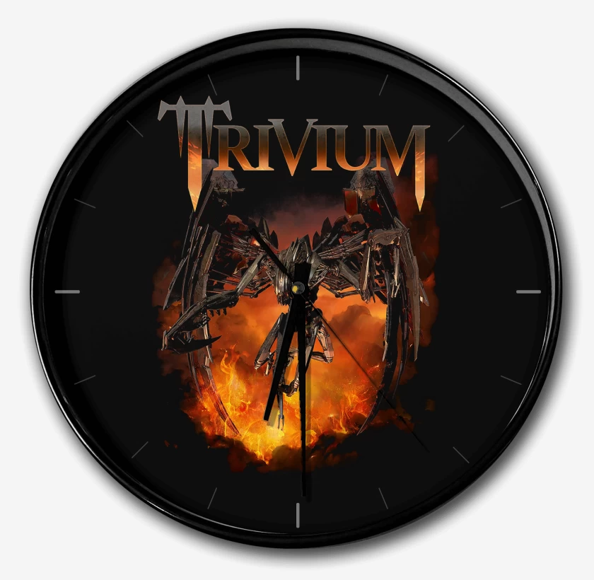 Reloj Negro de Trivium Through Flames