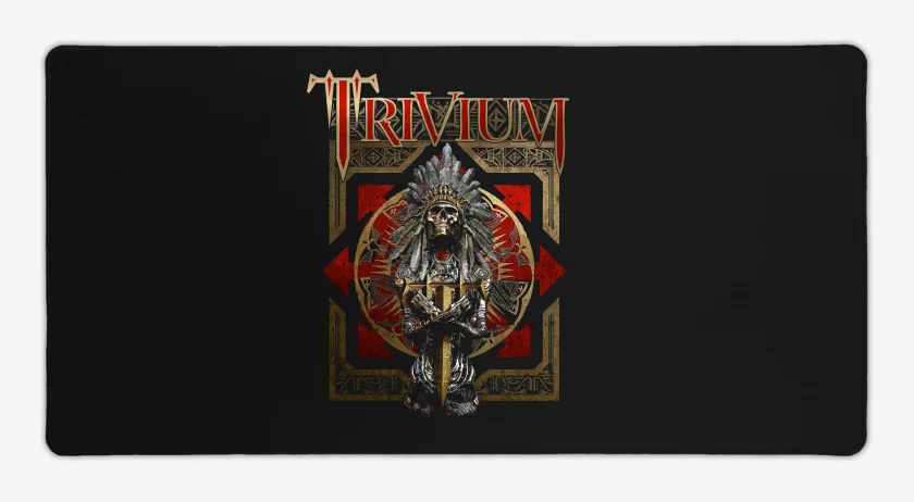 Mouse pad Gamer Negro de Trivium Indian