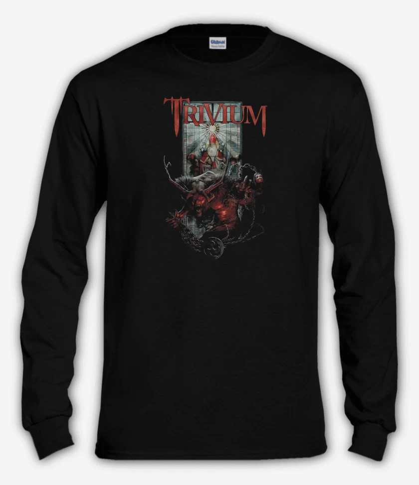 Polera manga larga Negro de Trivium Krampus