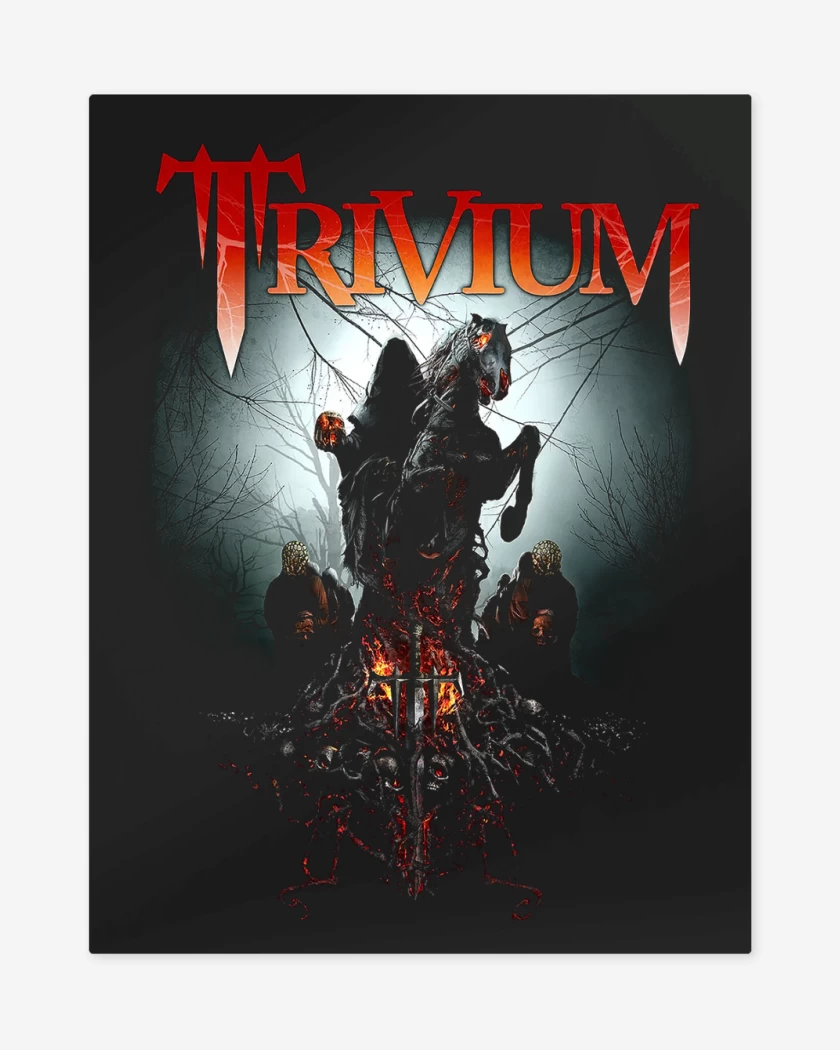 Print metalico Trivium  Skull Snatchers