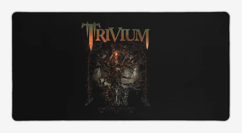 Mouse pad Gamer Negro de Trivium Time