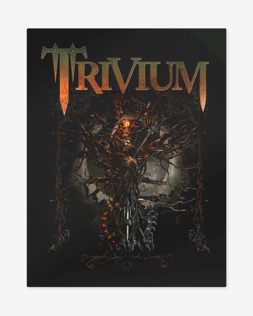 Print metalico Negro de Trivium Time