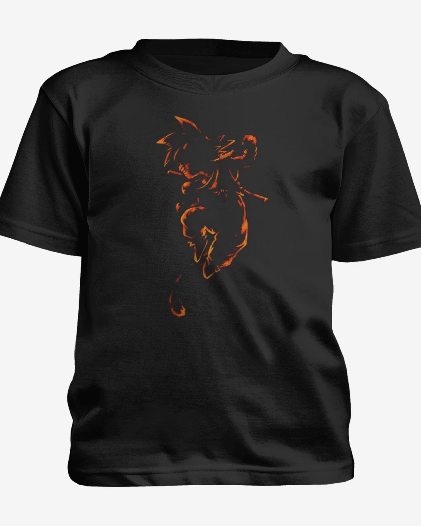 Polera de niño Negro de Goku pequeño