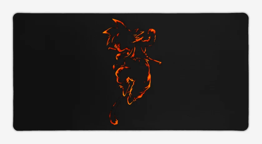 Mouse pad Gamer Negro de Goku pequeño