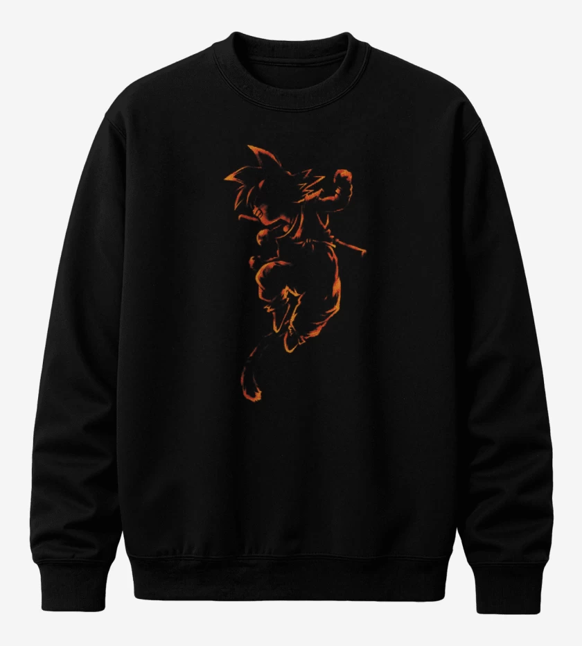 Poleron polo Negro de Goku pequeño