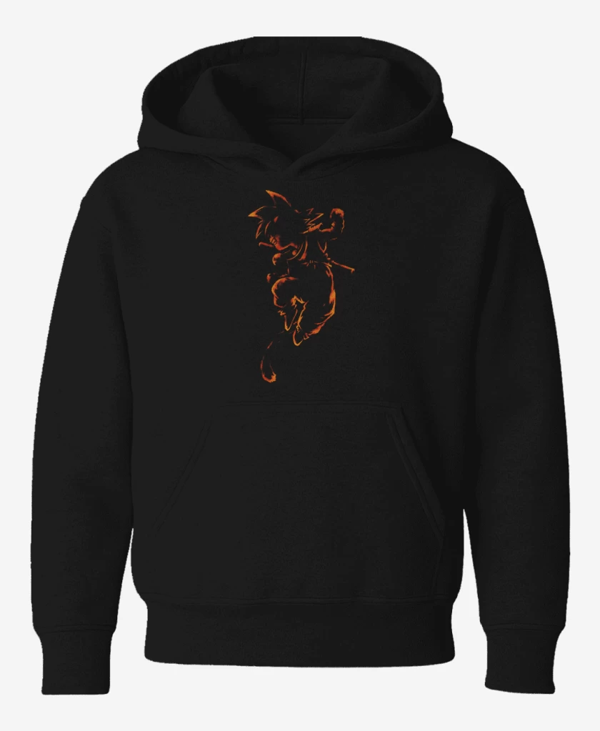 Poleron de niño Negro de Goku pequeño