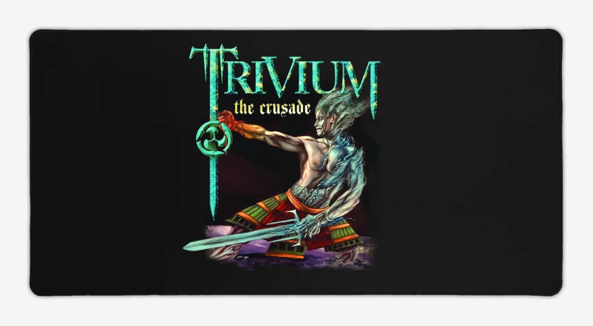 Mouse pad Gamer Negro de Trivium Crusader