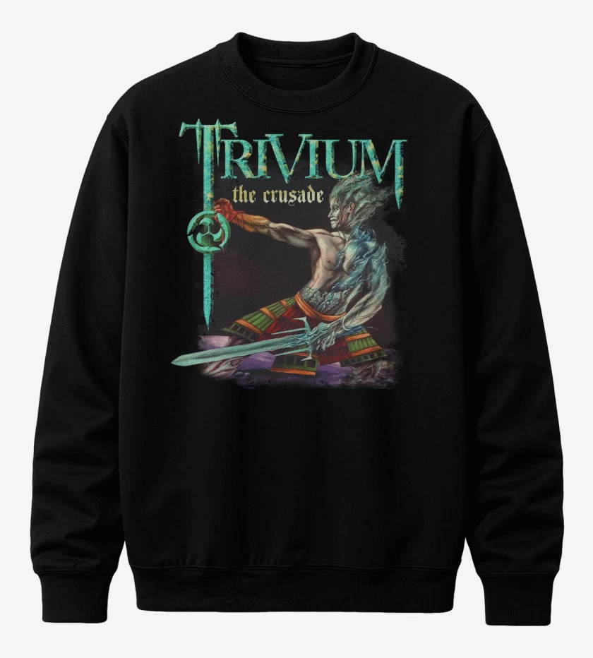 Poleron polo Negro de Trivium Crusader