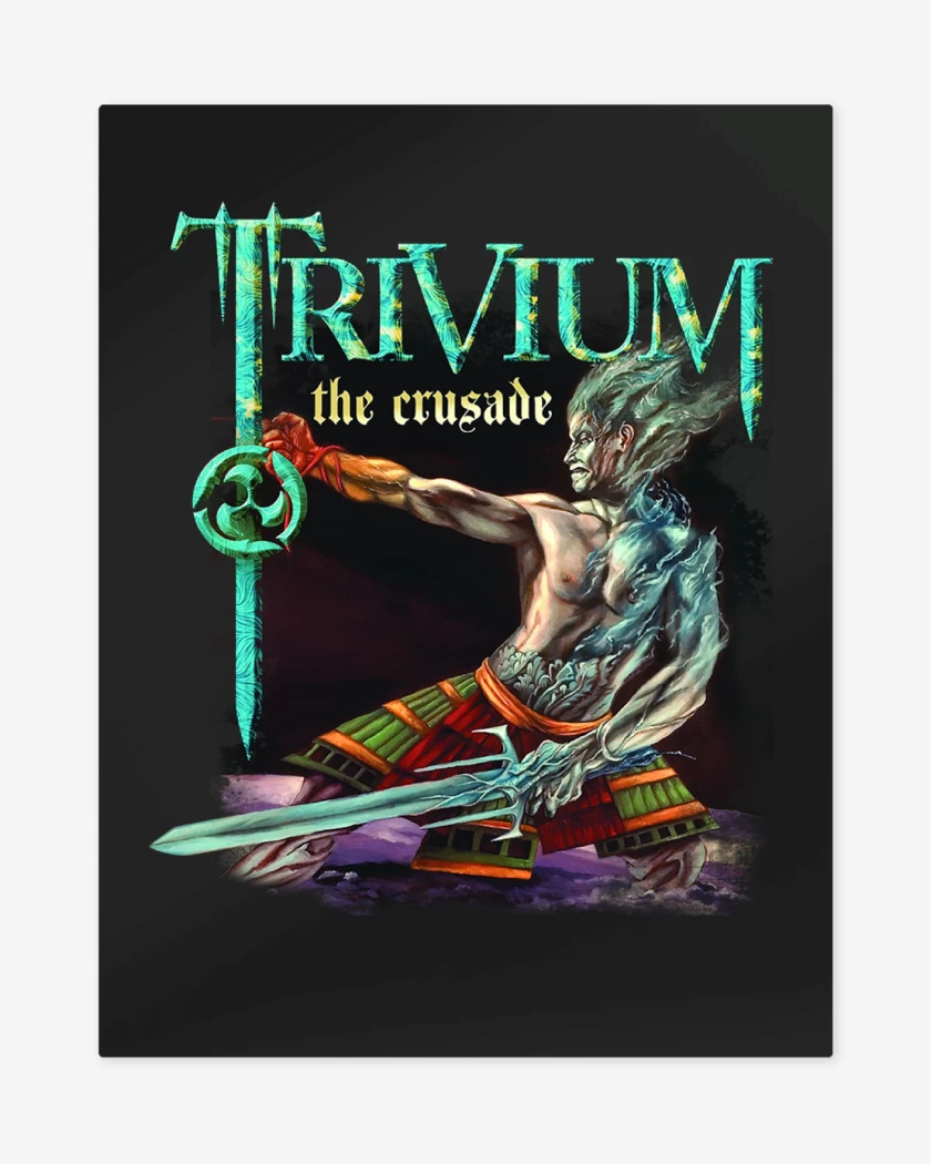 Print metalico Negro de Trivium Crusader