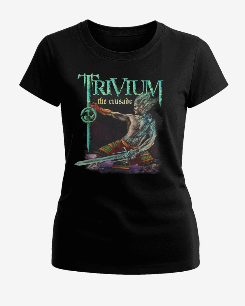 Polera de Mujer Negro de Trivium Crusader