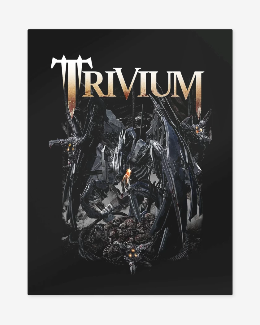 Print metalico Trivium Through Blood and Dirt and Bones